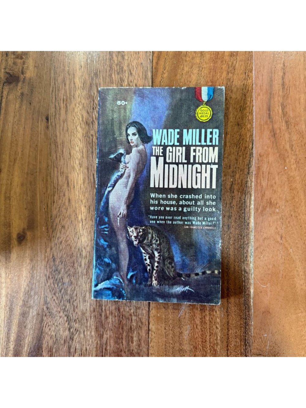 Wade Miller Girl From Midnight Gold Medal d1639 Robert Abbett GGA Pulp Vintage